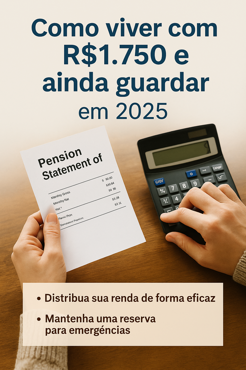 Como sobreviver com R$1.750 por mês e ainda guardar dinheiro